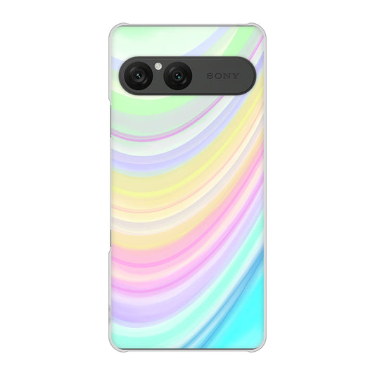 Xperia 10 VII A502SO SoftBank 高画質仕上げ 背面印刷 ハードケースレインボー