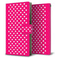Galaxy A36 5G SC-54F docomo 高画質仕上げ プリント手帳型ケース ( 薄型スリム )シンプル柄（水玉）