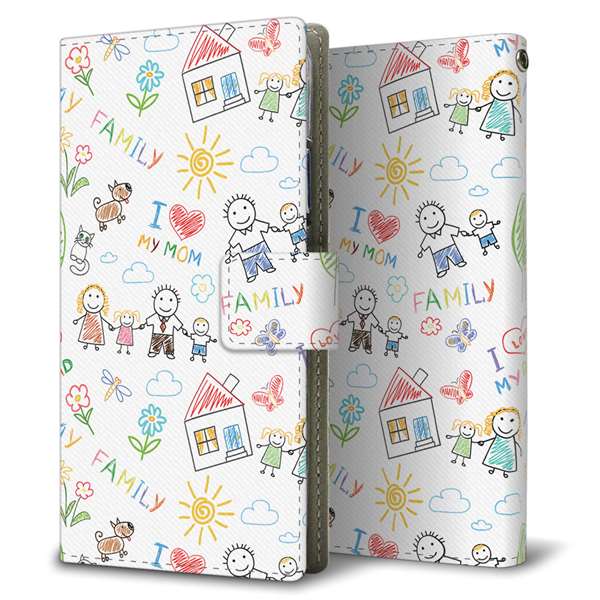 Galaxy S26+ SCG38 au 高画質仕上げ プリント手帳型ケース ( 薄型スリム )カップル＆ファミリー