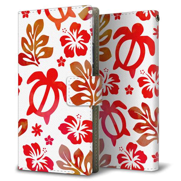 Galaxy A36 5G SC-54F docomo 高画質仕上げ プリント手帳型ケース ( 薄型スリム )ハワイアンアロハホヌ