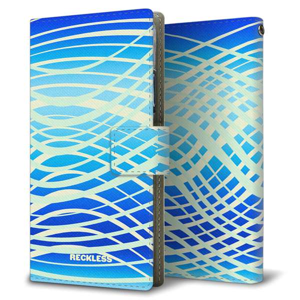 AQUOS wish5 SH-M32 高画質仕上げ プリント手帳型ケース ( 薄型スリム )クロスウェービー
