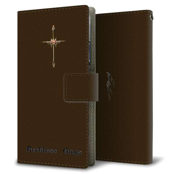 Galaxy S26 SCG36 au 高画質仕上げ プリント手帳型ケース ( 薄型スリム )シンプルクロス