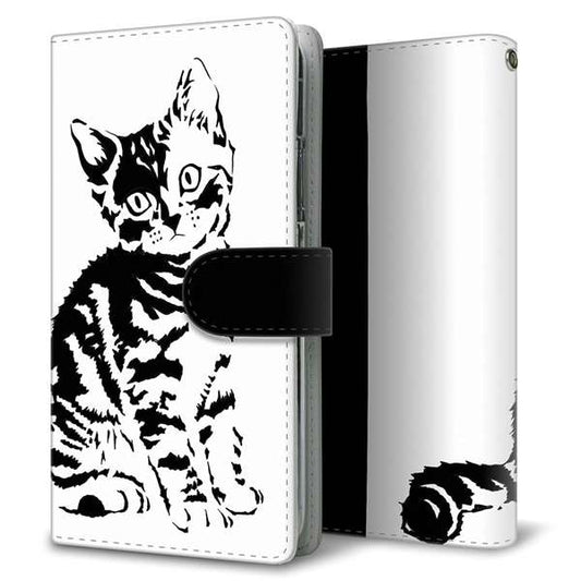Xperia 10 VI SOG14 au 高画質仕上げ プリント手帳型ケース ( 通常型 )動物の切り絵