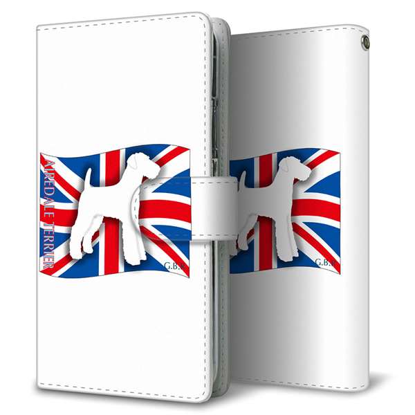 Xperia 1 VII SO-51F docomo 高画質仕上げ プリント手帳型ケース ( 通常型 )イギリス国旗と犬