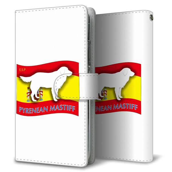 iPhone17 Pro 高画質仕上げ プリント手帳型ケース ( 通常型 )国旗と犬