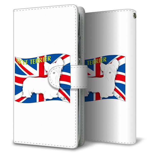 Google Pixel 8 高画質仕上げ プリント手帳型ケース ( 通常型 )イギリス国旗と犬