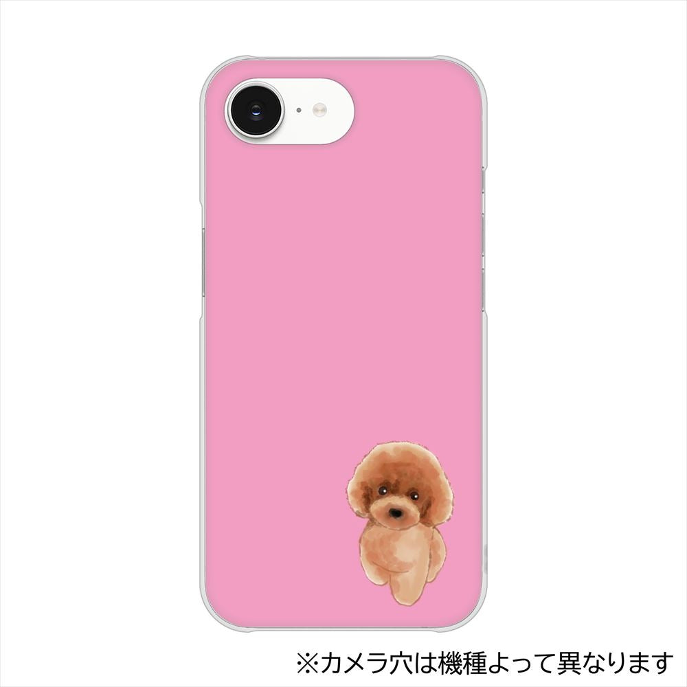 Xperia 10 VIII SOG18 au トイプードルレッド ハードケース 背面印刷