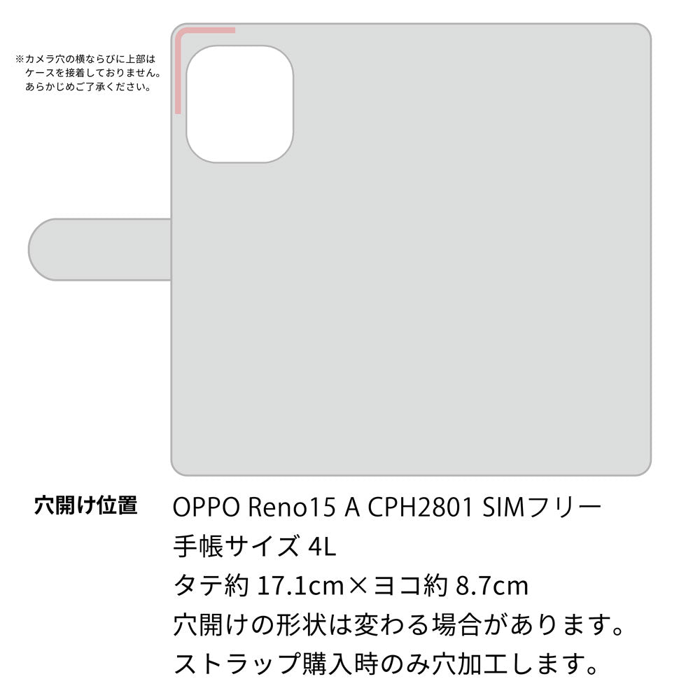 OPPO Reno15 A CPH2801 岡山デニム×本革仕立て 手帳型ケース 耐衝撃