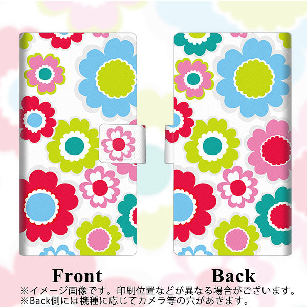 Galaxy S25 Ultra SCG32 au 高画質仕上げ プリント手帳型ケース ( 薄型スリム ) 【SC827 ピクニックフラワー】