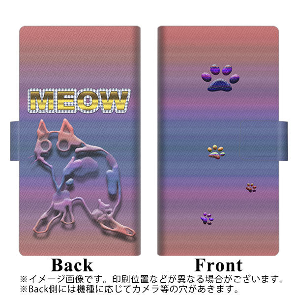 Xperia 1 VI SO-51E docomo 高画質仕上げ プリント手帳型ケース ( 薄型スリム ) 【YA908 MEOW】
