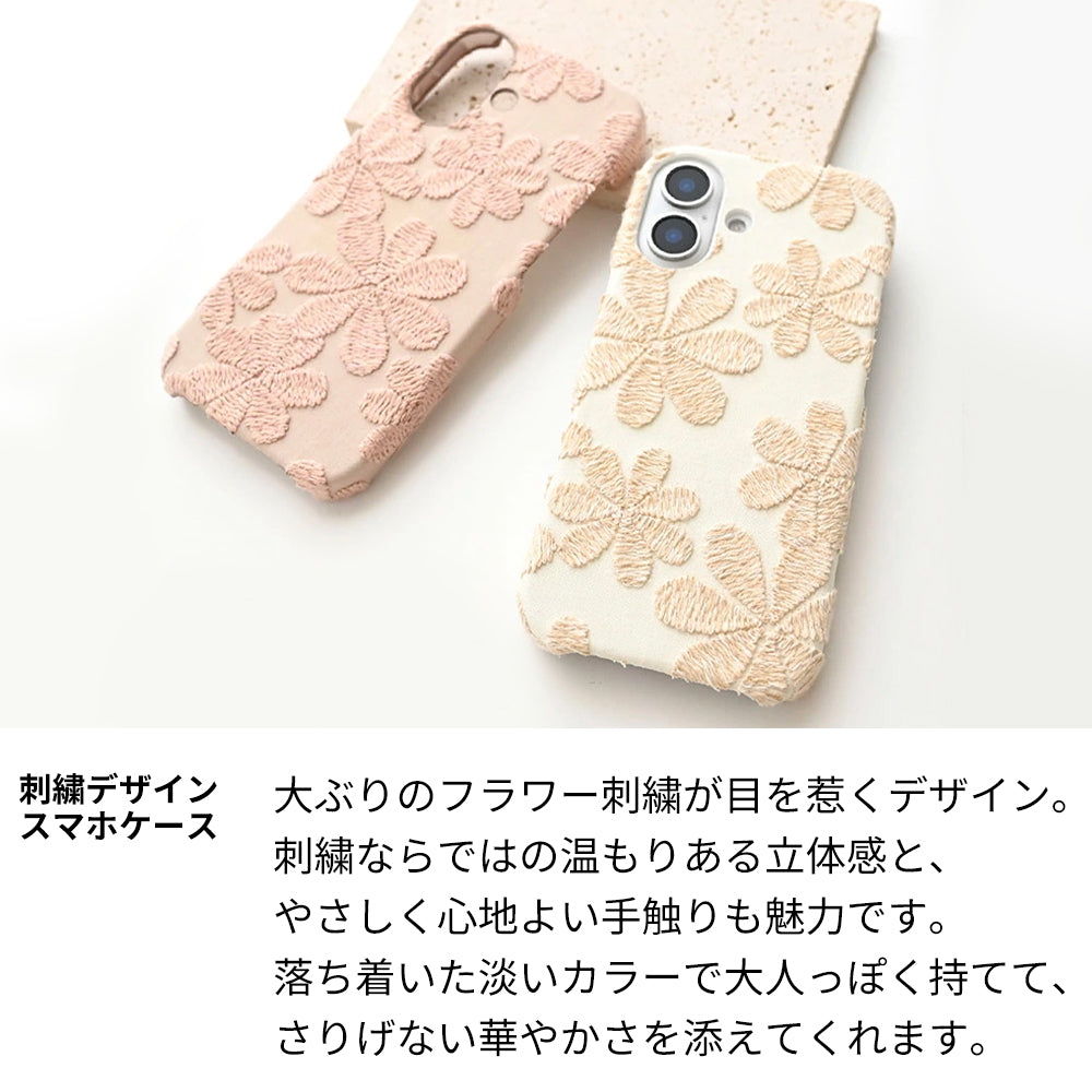 Google Pixel 11 ラテフラワー 刺繍 花柄 まるっと全貼りハードケース スマホケース