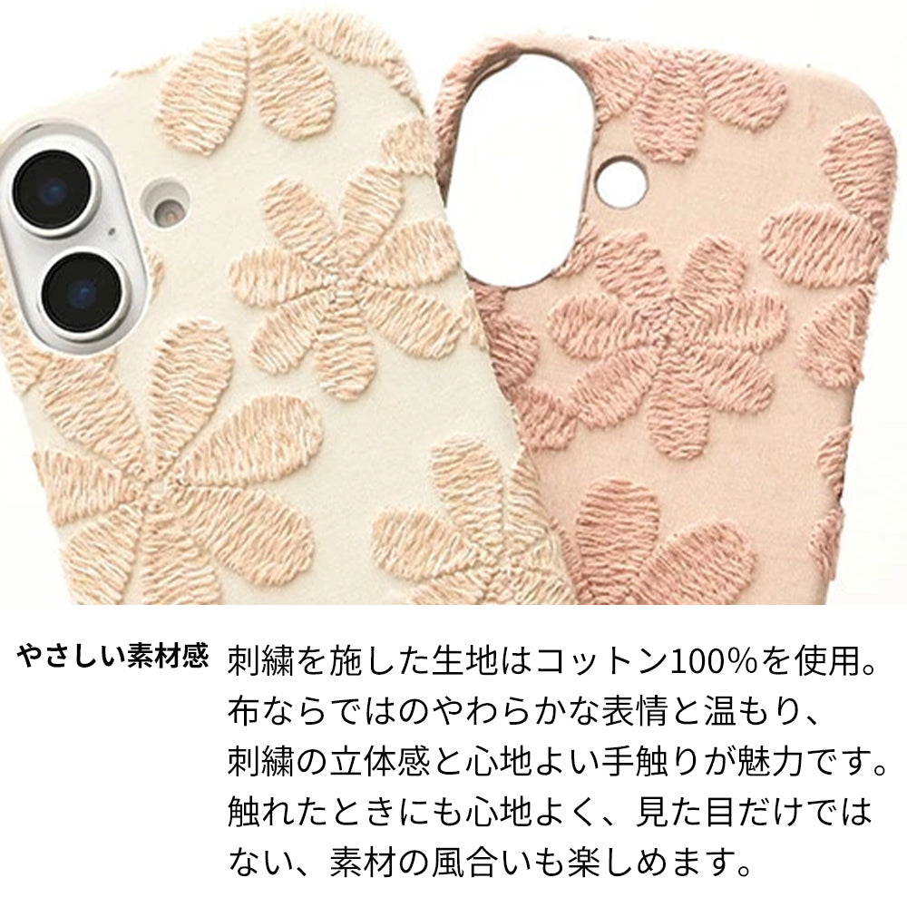 Google Pixel 7a ラテフラワー 刺繍 花柄 まるっと全貼りハードケース スマホケース