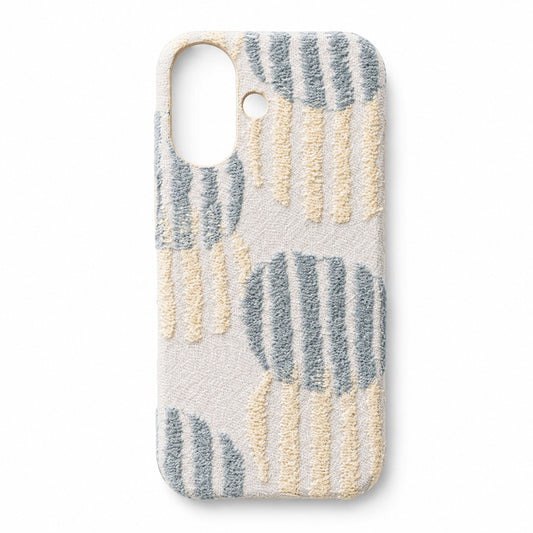 Google Pixel 11 北欧 サークル ストライプ 刺繍 まるっと全貼りハードケース スマホケース