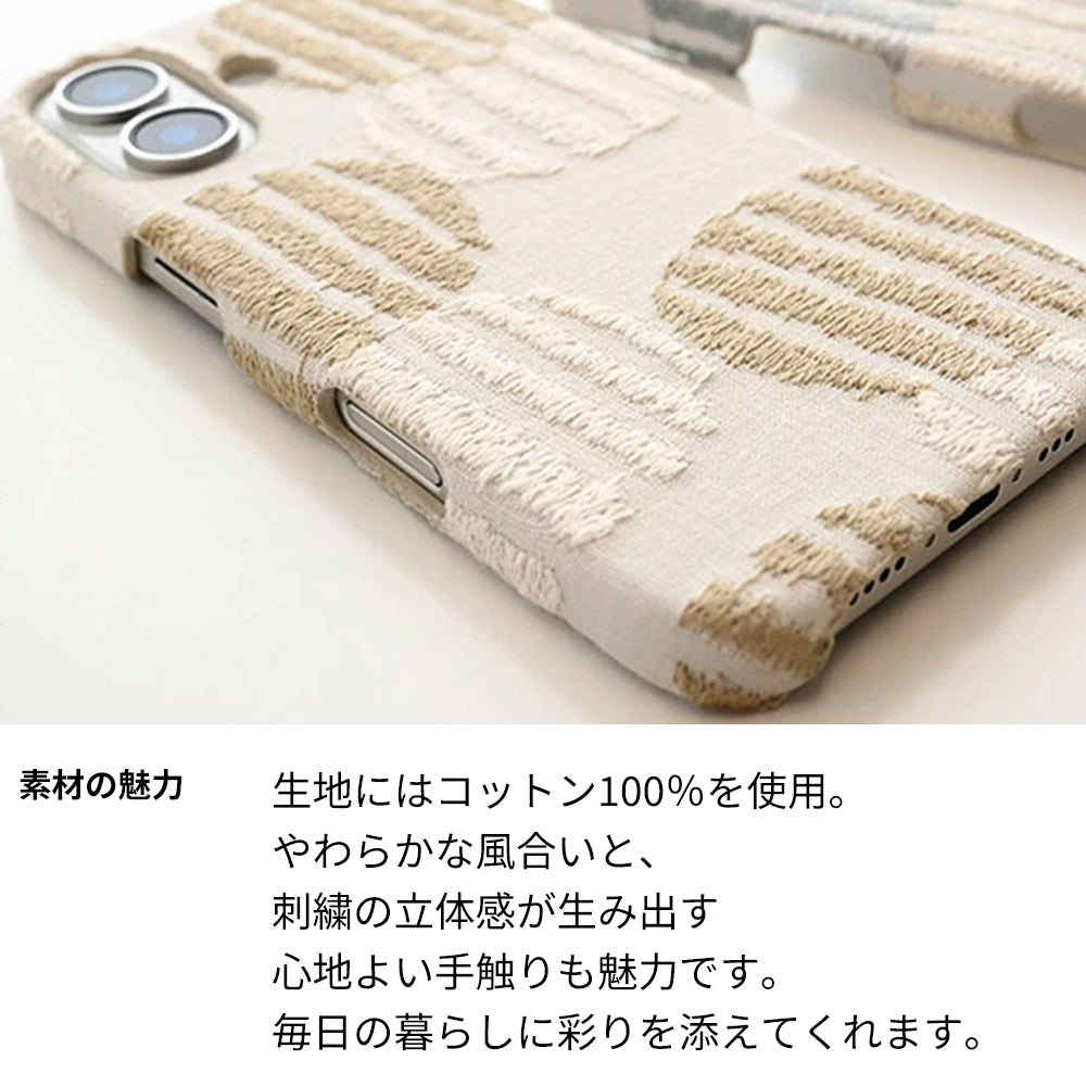 Google Pixel 11 北欧 サークル ストライプ 刺繍 まるっと全貼りハードケース スマホケース