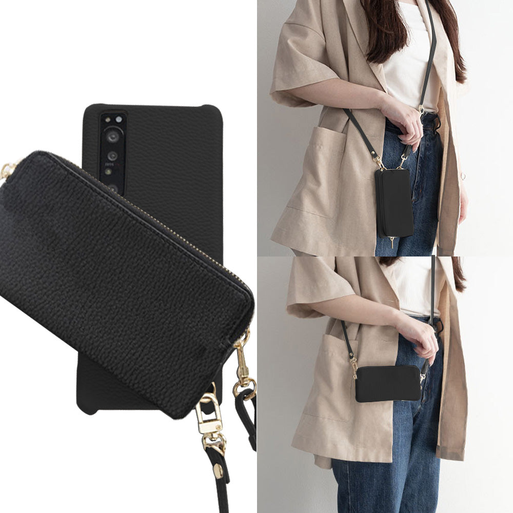 OPPO A5 5G A502OP Y!mobile 回転式ミニ財布付きスマホショルダー くすみカラー Simple 名入れ
