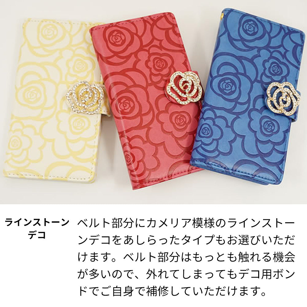 Galaxy S25 SCG31 au Rose（ローズ）バラ模様 手帳型ケース 耐衝撃