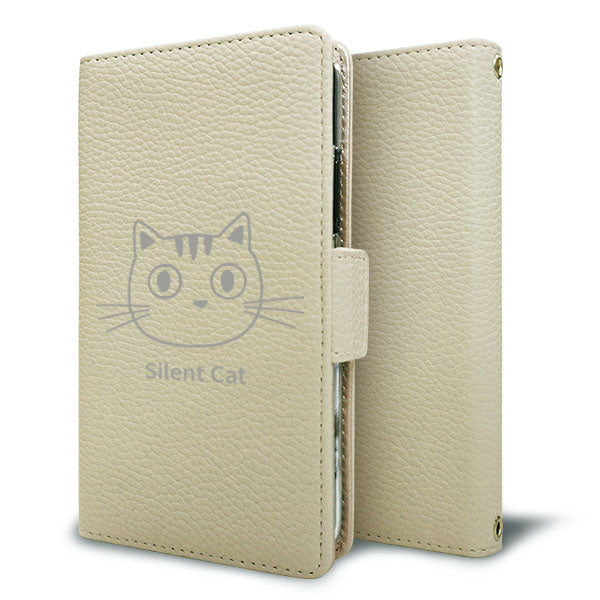Xperia 5 SOV41 au ワンポイントくすみカラー 手帳型 ミラー スタンド機能付 耐衝撃