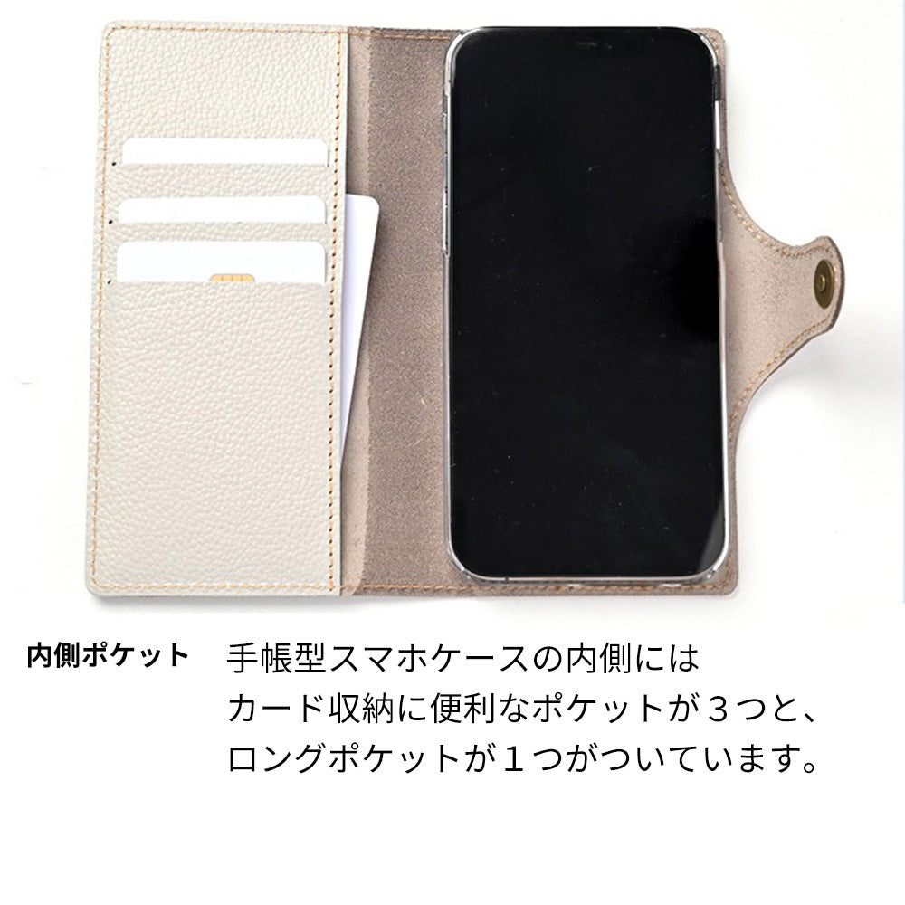 LG style3 L-41A docomo 姫路レザー シュリンクレザー ナチュラルカラー スマホケース手帳型 ベルト付き 本革 耐衝撃