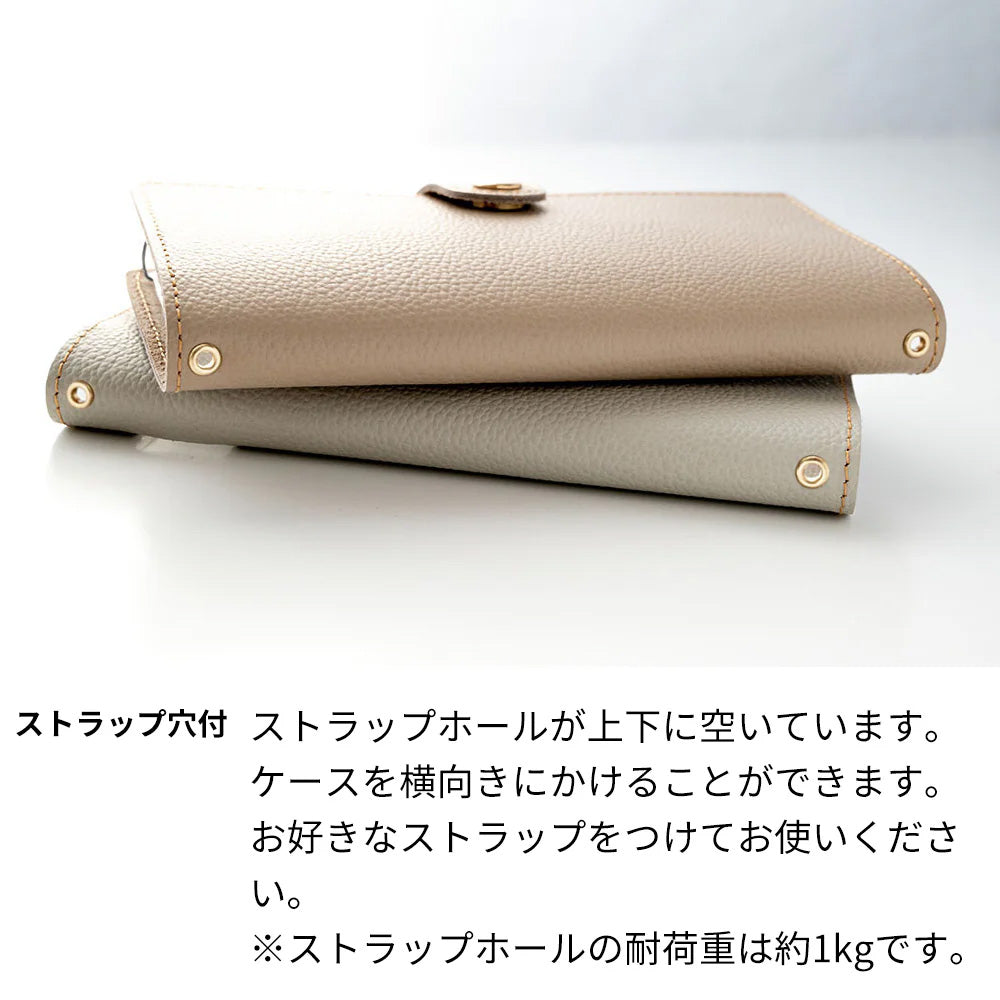 OPPO Reno3 A 姫路レザー シュリンクレザー ナチュラルカラー スマホケース手帳型 ベルト付き 本革 耐衝撃