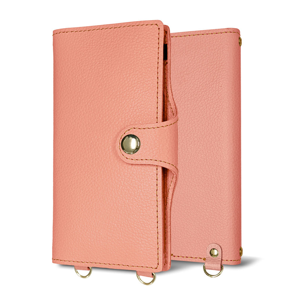 Xperia 10 VI SOG14 au 姫路レザー new シュリンクレザー ナチュラルカラー スマホケース手帳型 ベルト付き 本革 耐衝撃