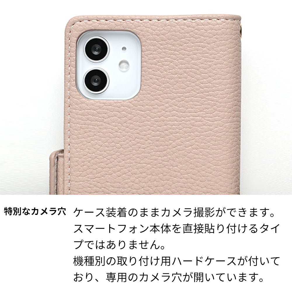 iPhone6 キルティング コインケース付き スマホケース 手帳型 ミラー付き サイドマグネット