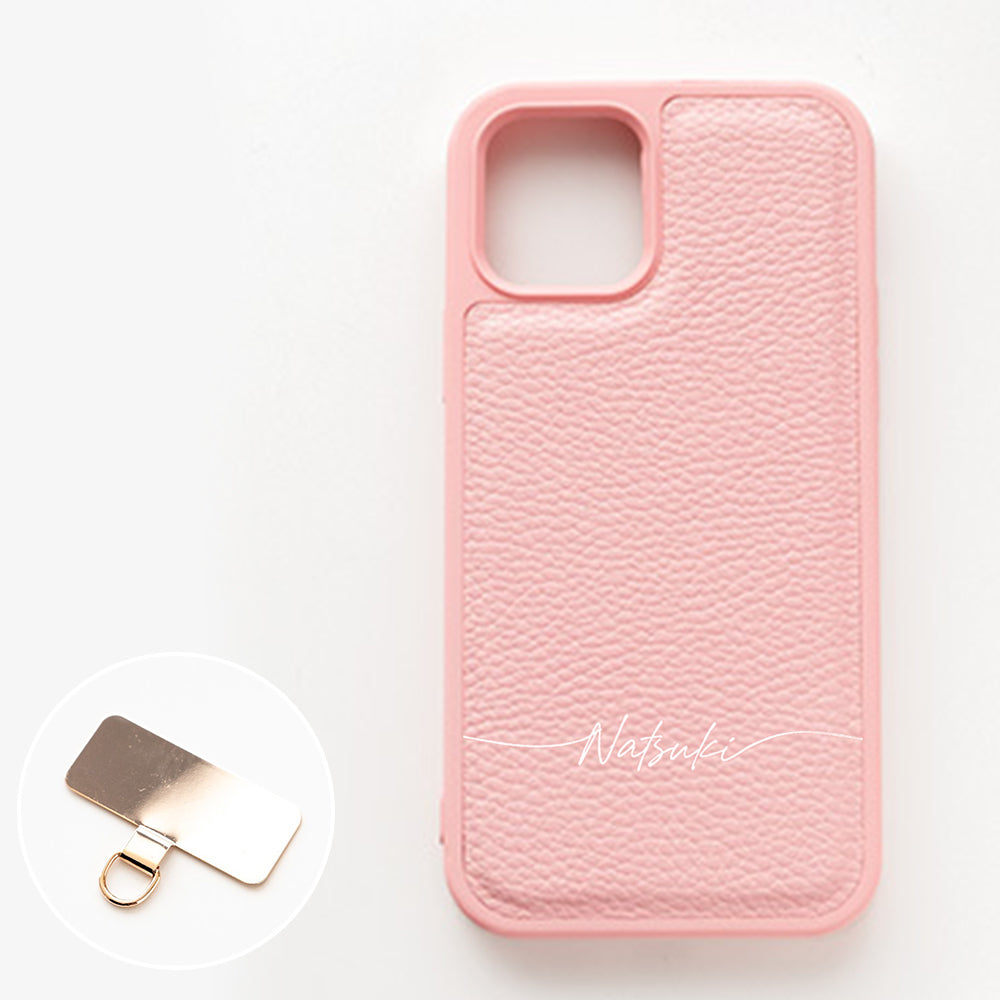 iPhone Air Simple 名入れ スマホケース スマホショルダー カラーリアケース