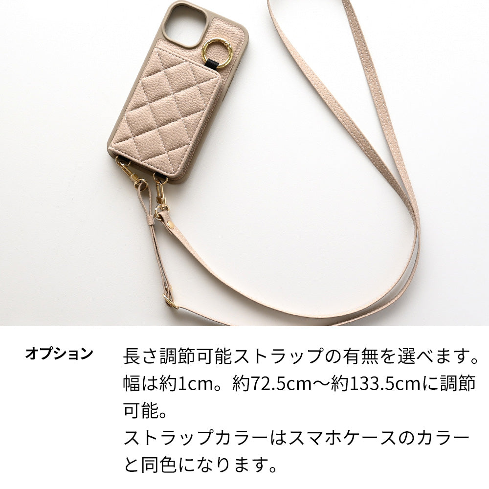 Xperia 10 V A302SO SoftBank キルティング カラー リアケース 2つ折りカードケース ミラー付き