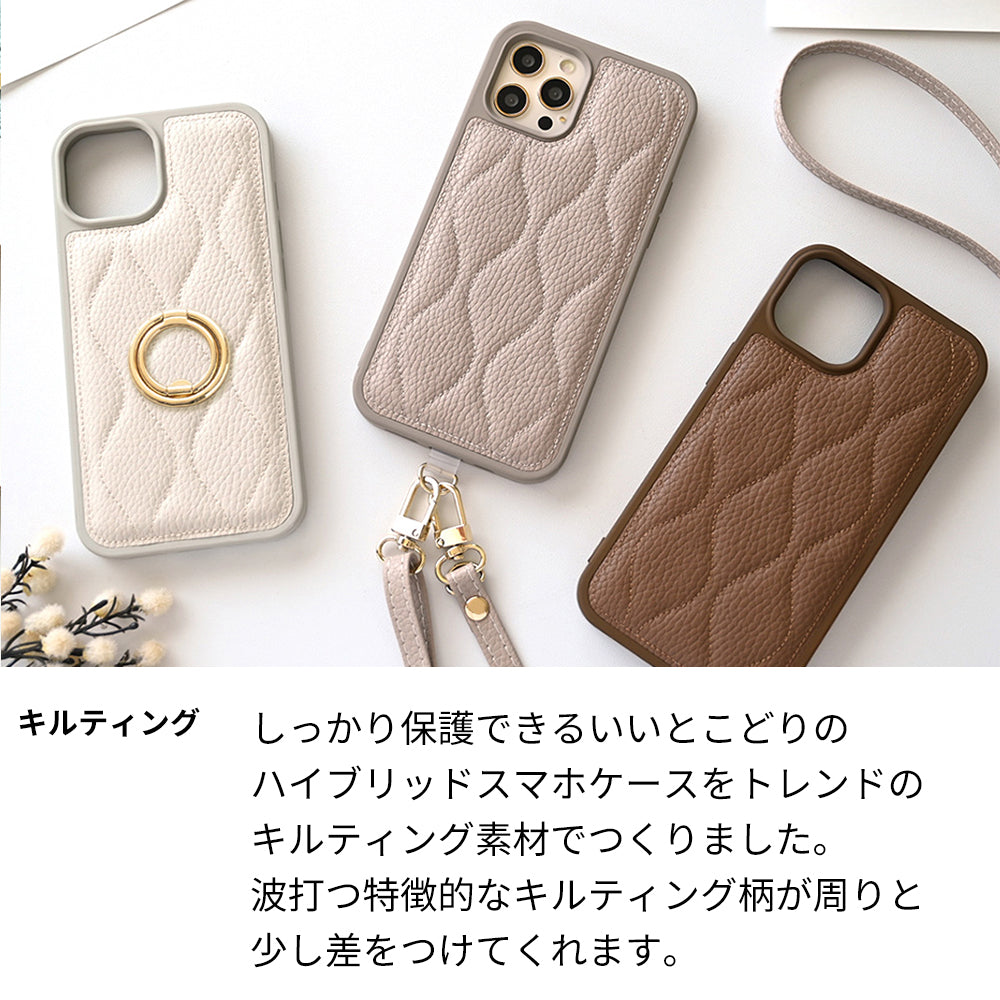 iPhone16 Pro キルティング ウェーブ カラーリアケース