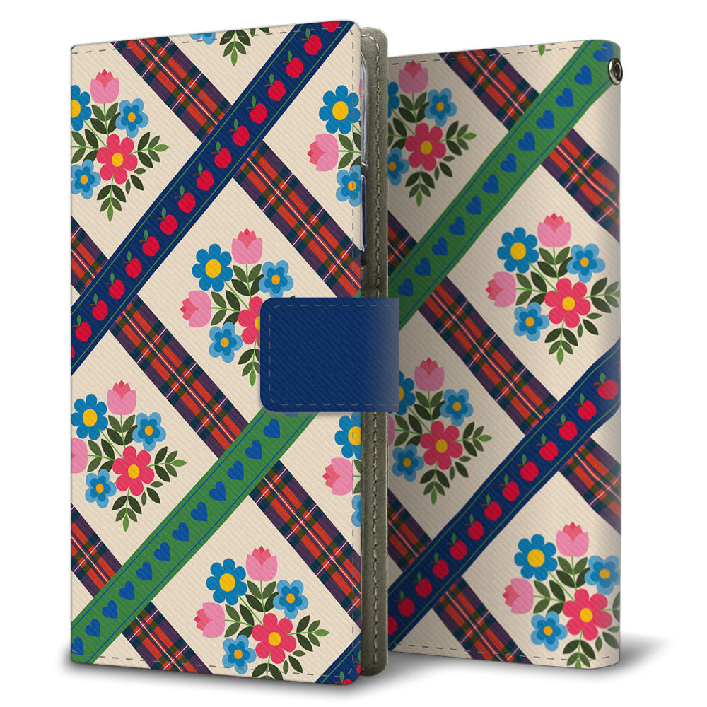 AQUOS R3 808SH SoftBank 昭和レトロ 花柄 高画質仕上げ プリント手帳型ケース 耐衝撃