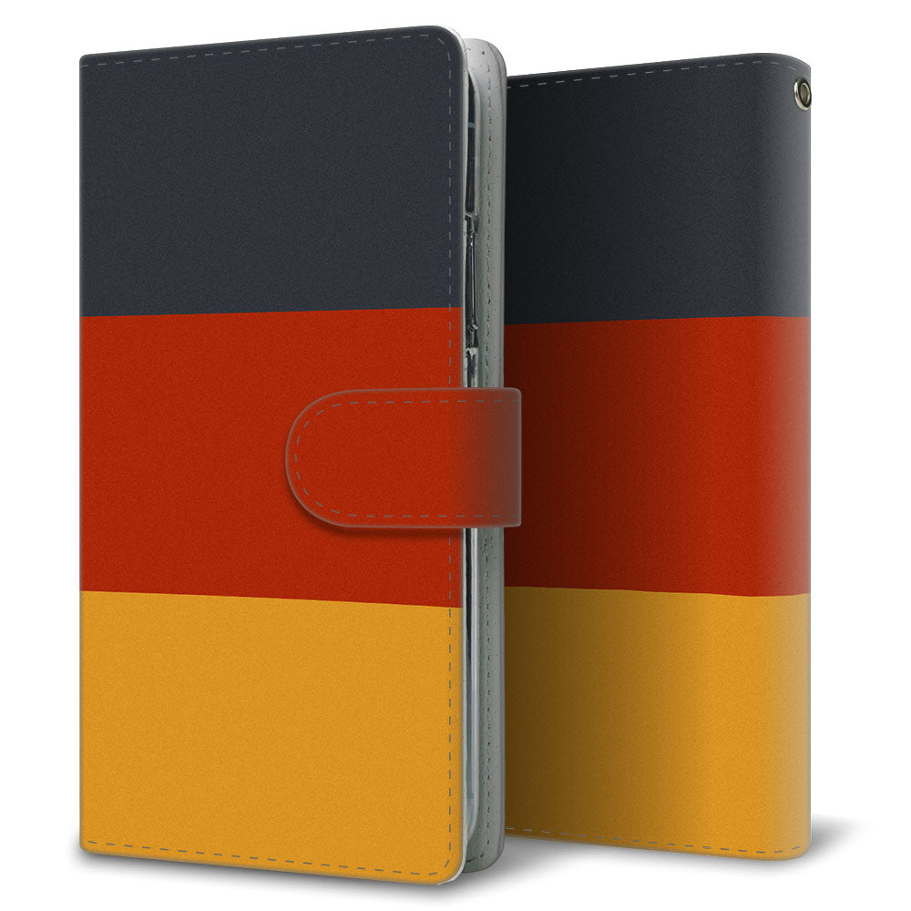 Xperia 5 SO-01M docomo かわいいトリコロール プリント手帳型ケース 耐衝撃