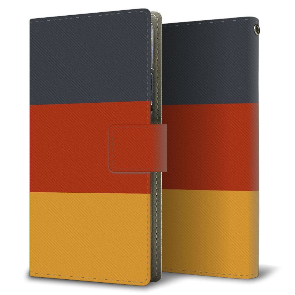 Galaxy S25 Ultra SC-52F docomo かわいいトリコロール プリント手帳型ケース 耐衝撃