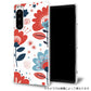 Xperia 10 III SOG04 au 北欧風花柄 大人かわいい 透明クリアハードケース