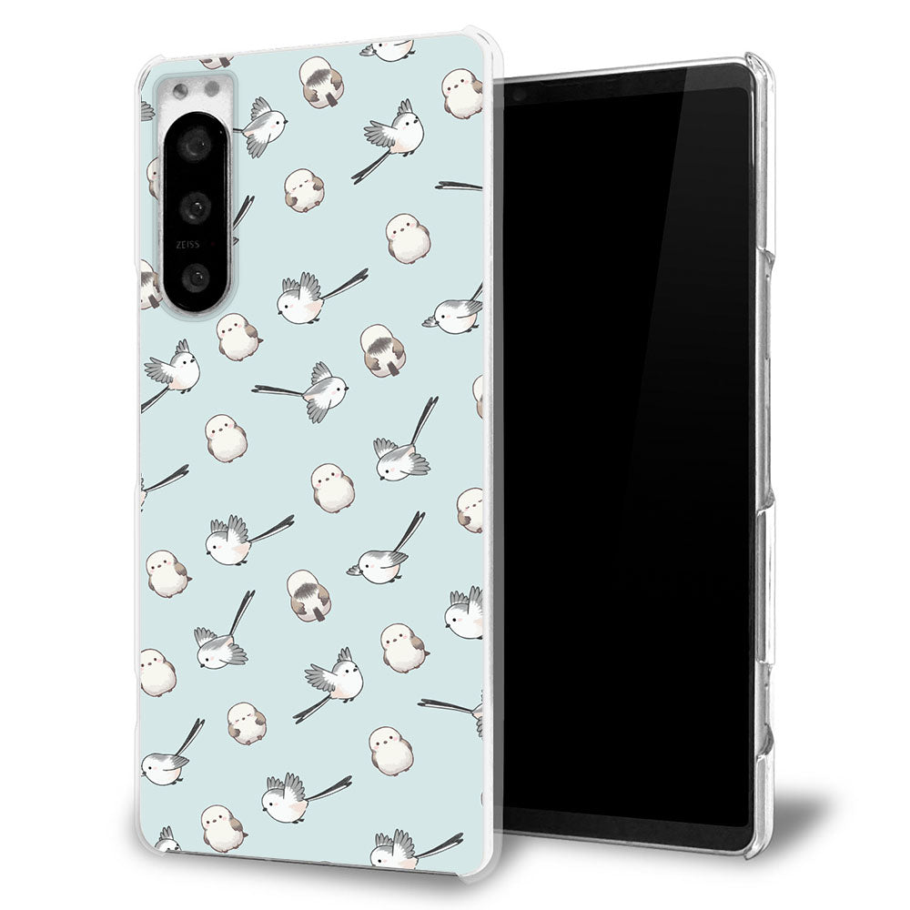 AQUOS sense4 basic A003SH Y!mobile シマエナガとかわいい時間 透明クリアハードケース