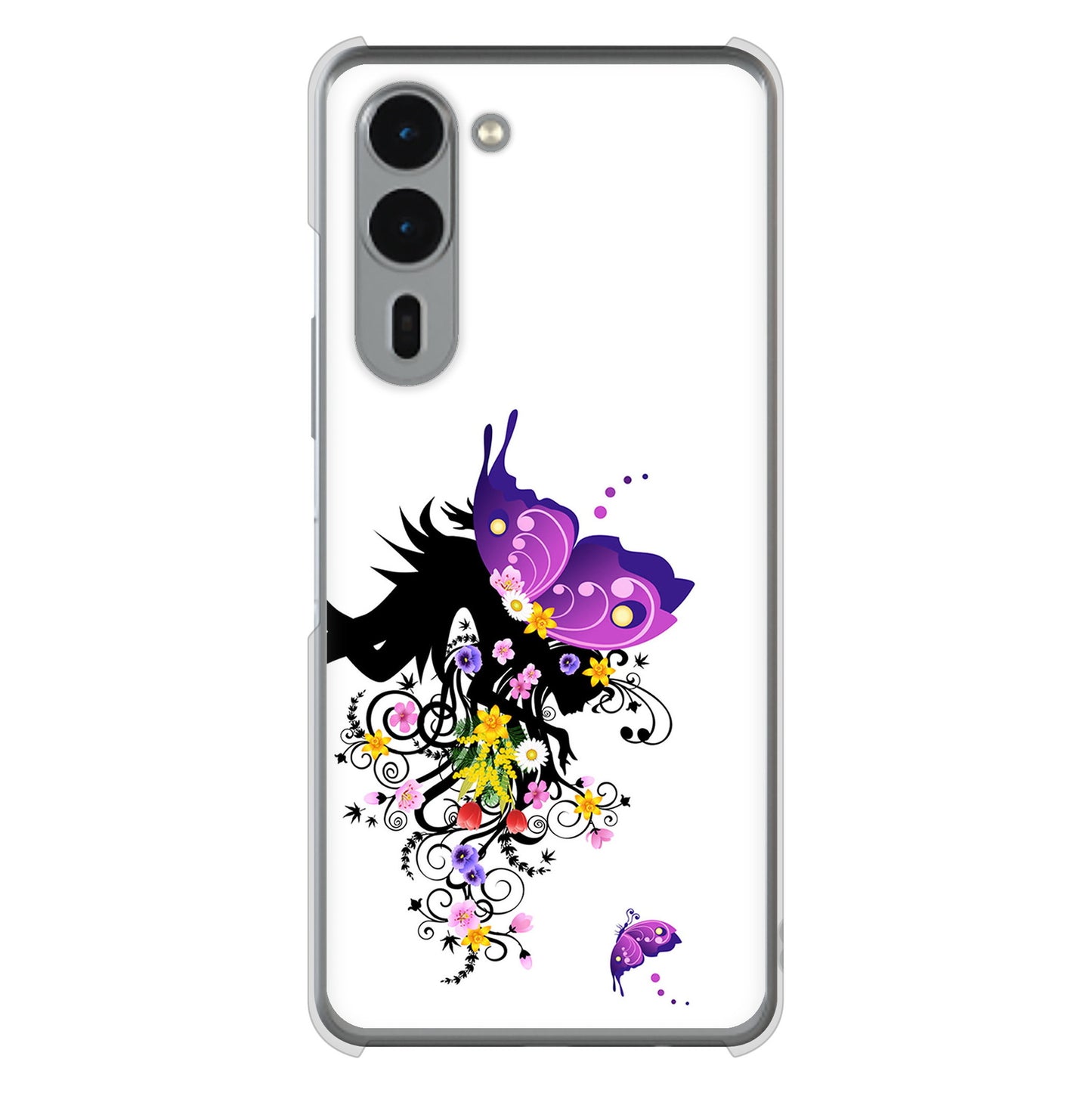 arrows We2 Plus F-51E docomo バタフライ ハードケース 背面印刷