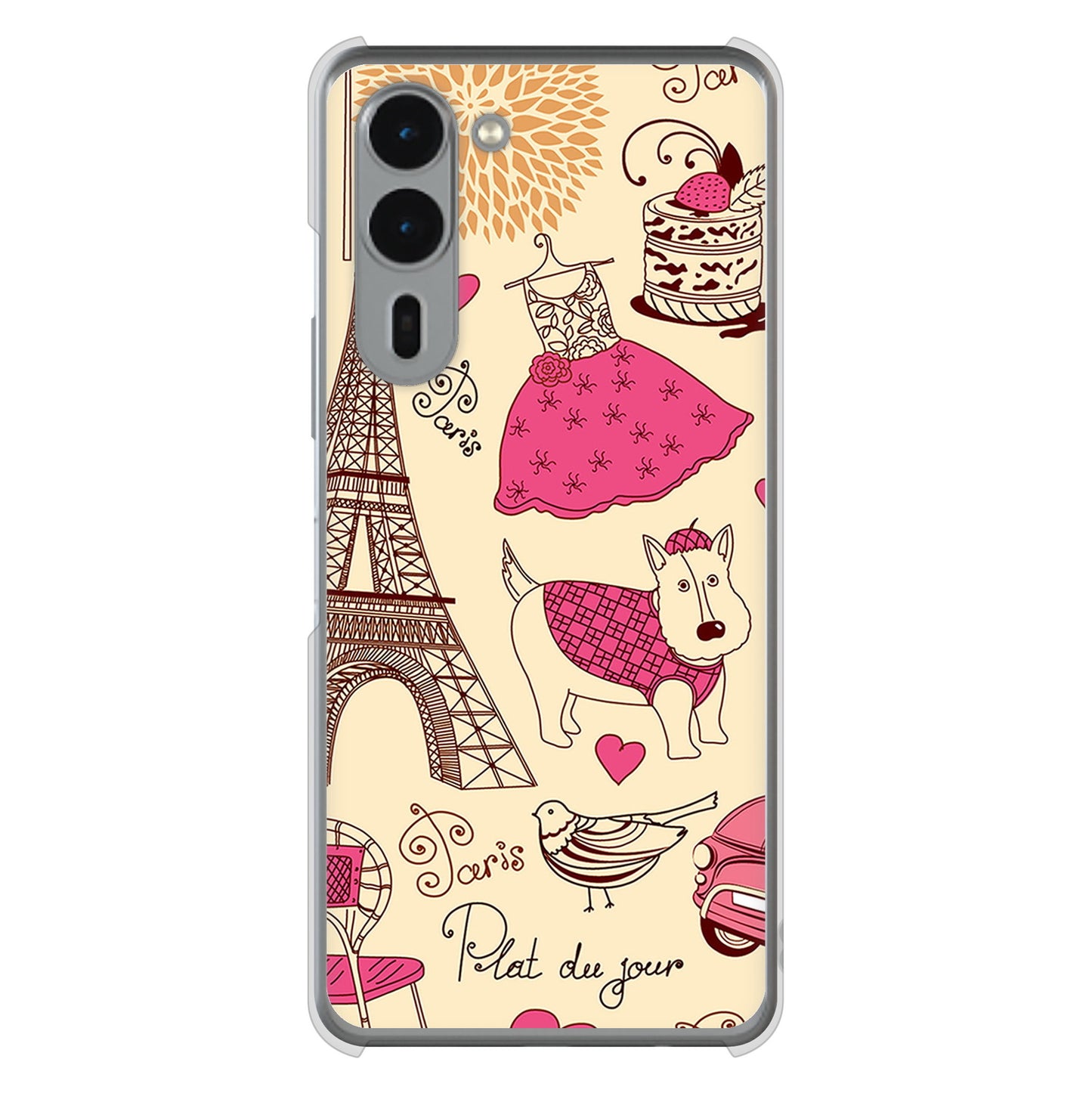 arrows We2 Plus F-51E docomo LOVE フランス ハードケース 背面印刷