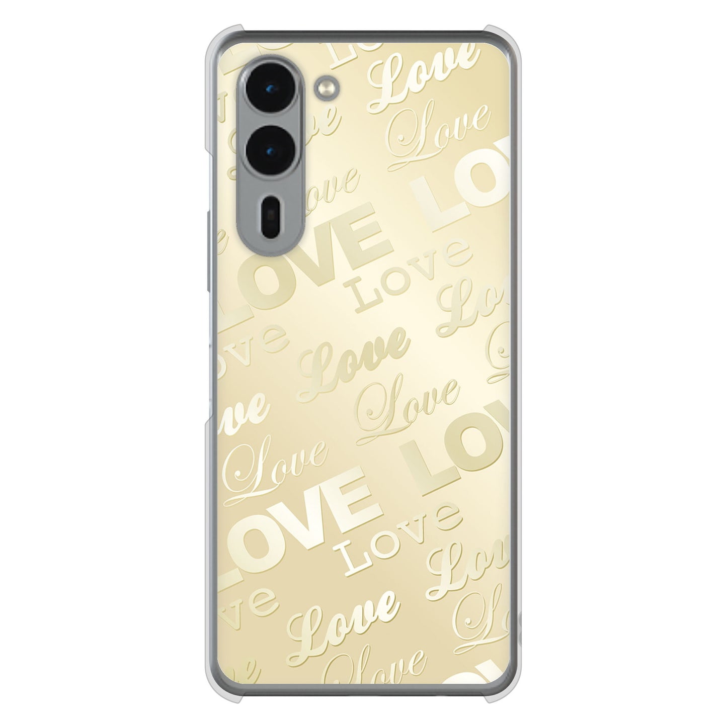arrows We2 Plus F-51E docomo エンボス風LOVEリンク ハードケース 背面印刷