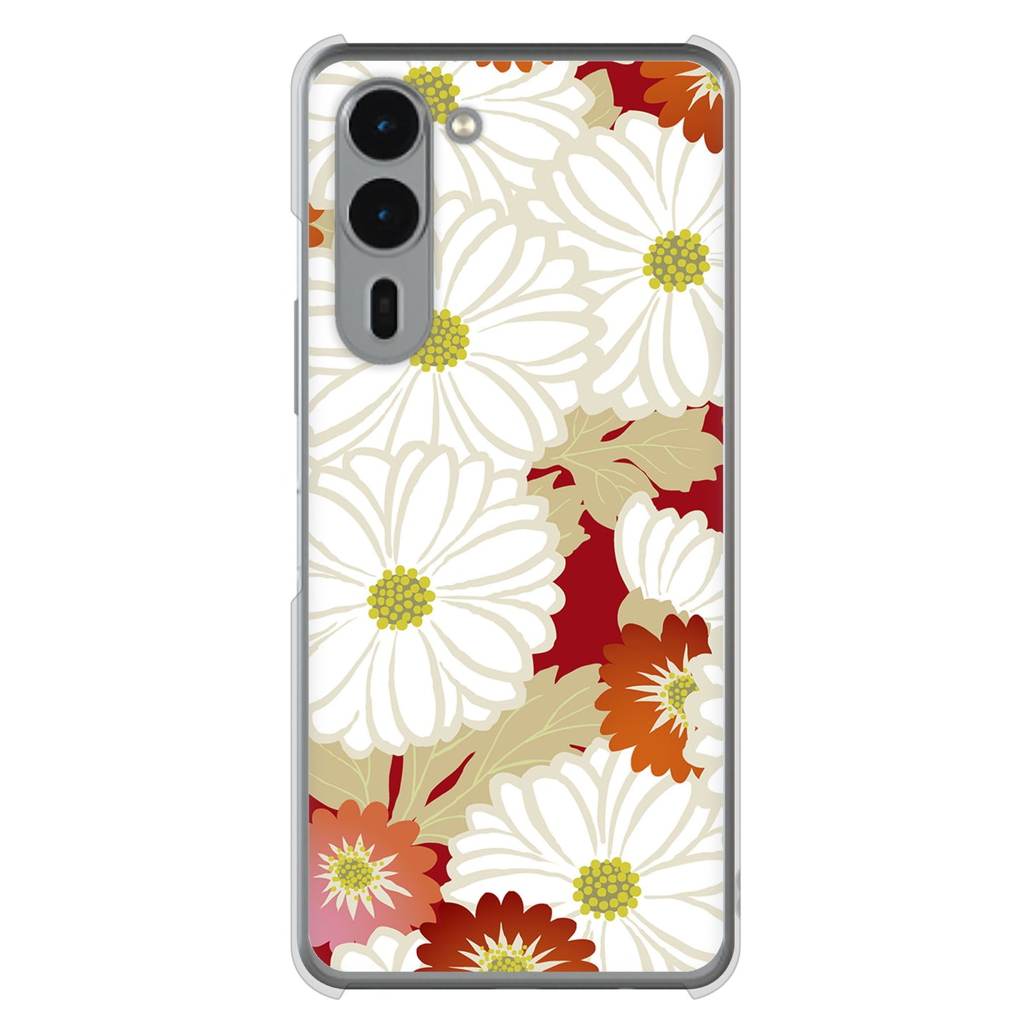 arrows We2 Plus F-51E docomo 和花柄 ハードケース 背面印刷