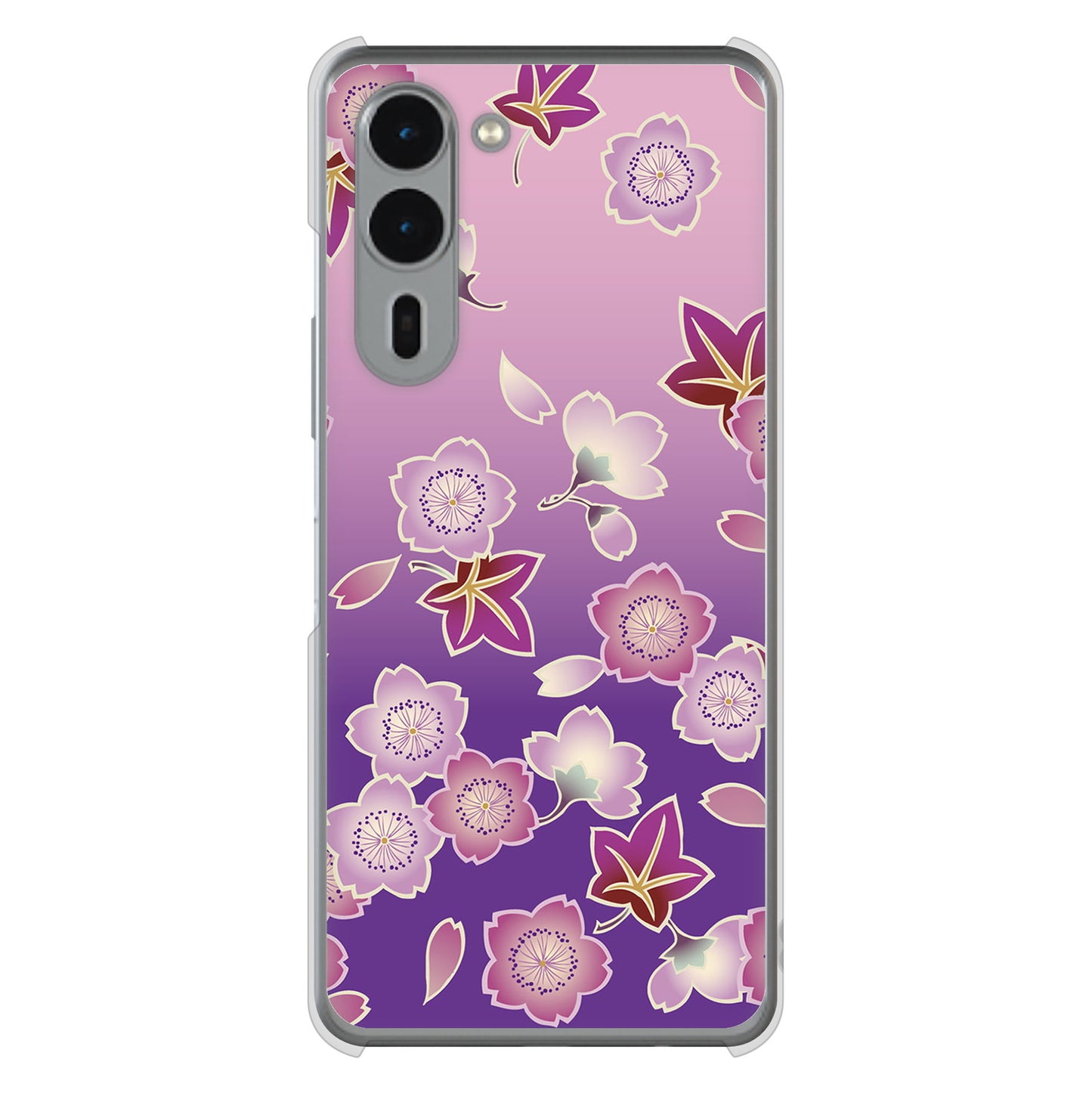arrows We2 Plus F-51E docomo 和花柄 ハードケース 背面印刷