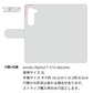 arrows Alpha2 F-51G docomo 水玉帆布×本革仕立て 手帳型ケース 耐衝撃
