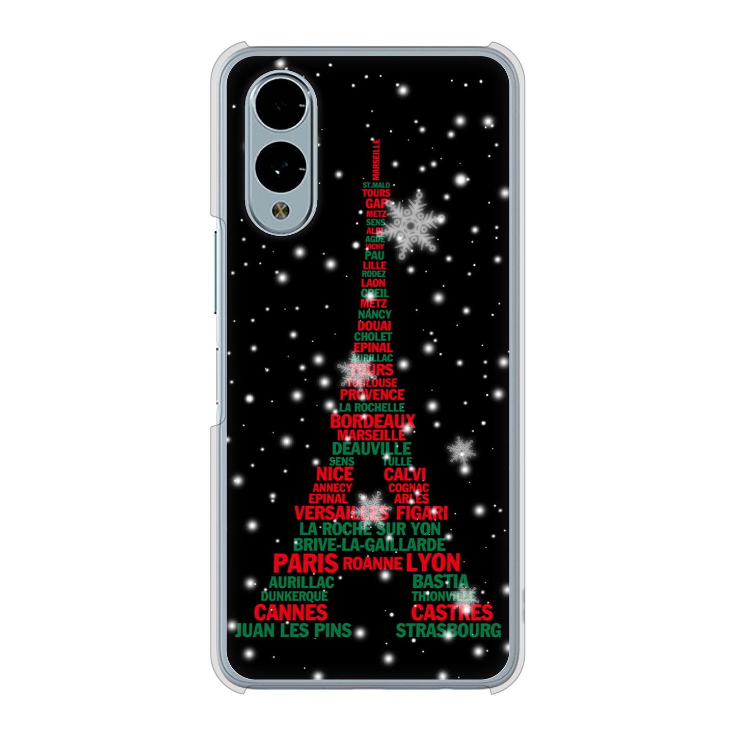 arrows We2 F-52E docomo エッフェル塔 ハードケース 背面印刷