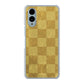 arrows We2 F-52E docomo 619 市松模様-金（骨董風に傷んだイメージ） ハードケース 背面印刷