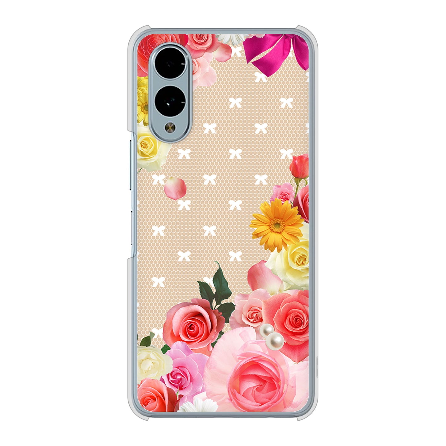 arrows We2 F-52E docomo ロマンチックなバラ ハードケース 背面印刷