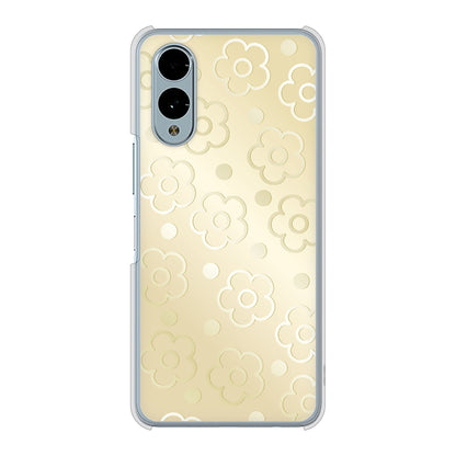arrows We2 F-52E docomo エンボス風デイジーシンプル ハードケース 背面印刷