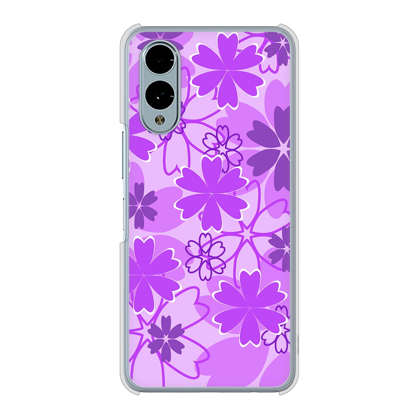 arrows We2 F-52E docomo 重なり合う花 ハードケース 背面印刷