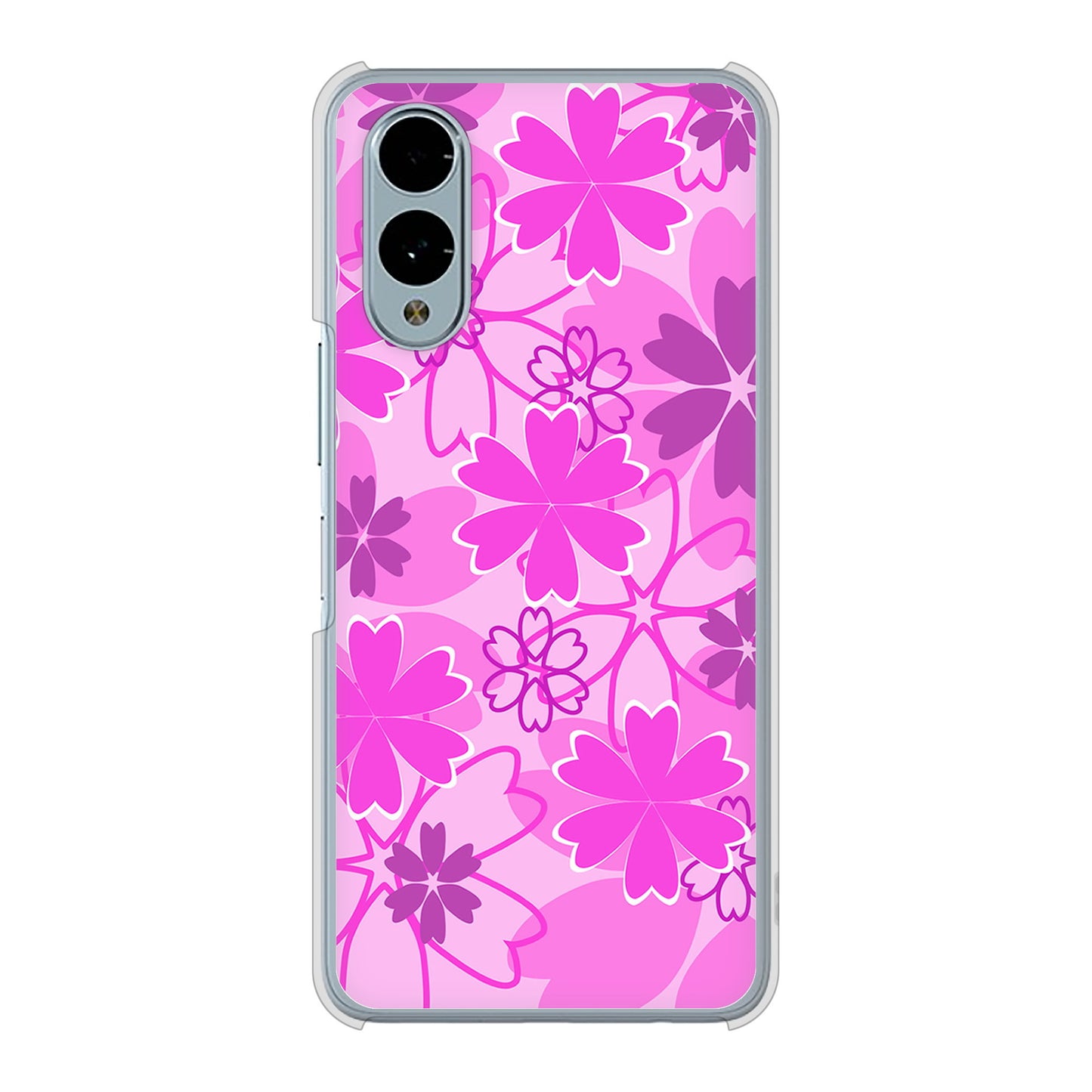arrows We2 F-52E docomo 重なり合う花 ハードケース 背面印刷