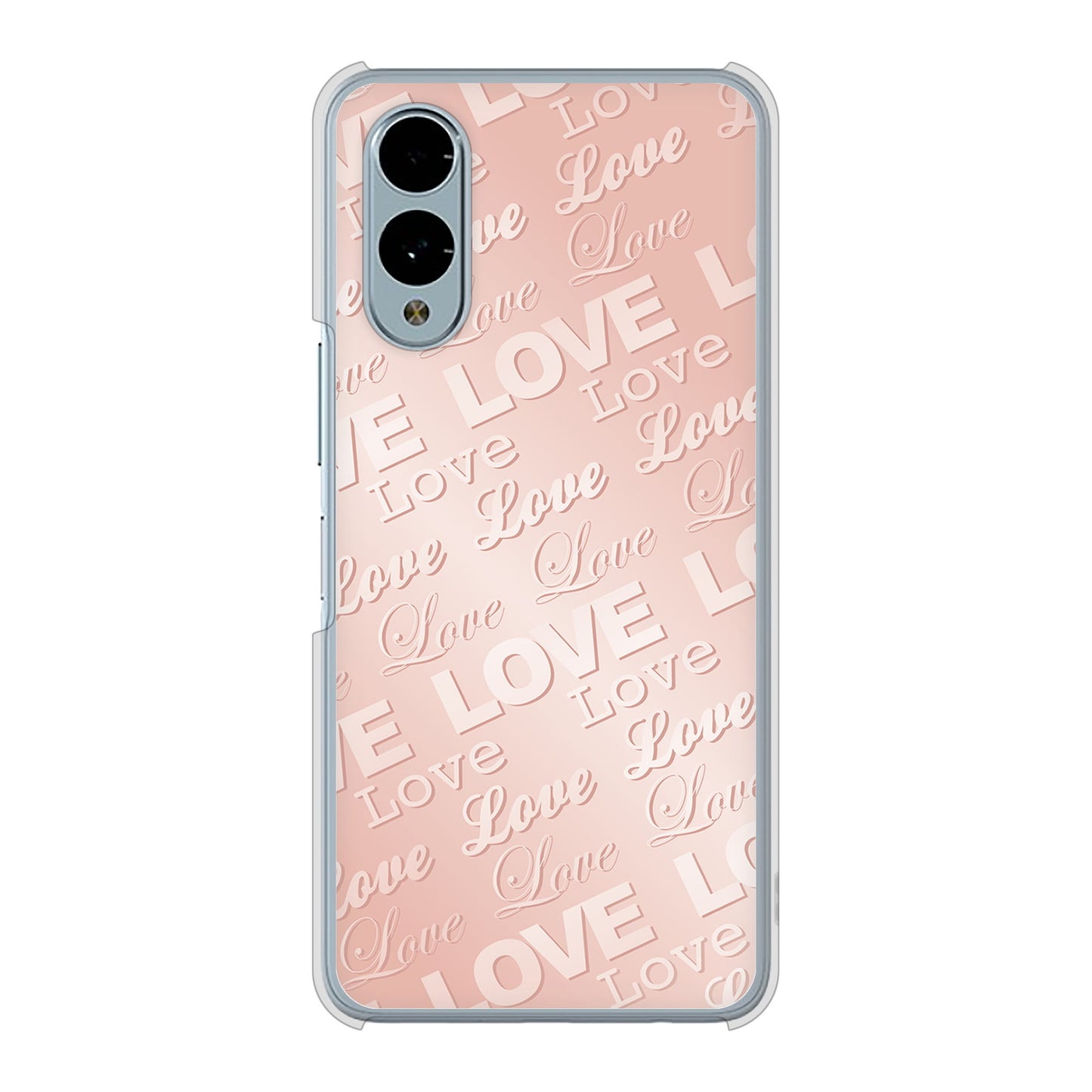 arrows We2 FCG02 au エンボス風LOVEリンク ハードケース 背面印刷