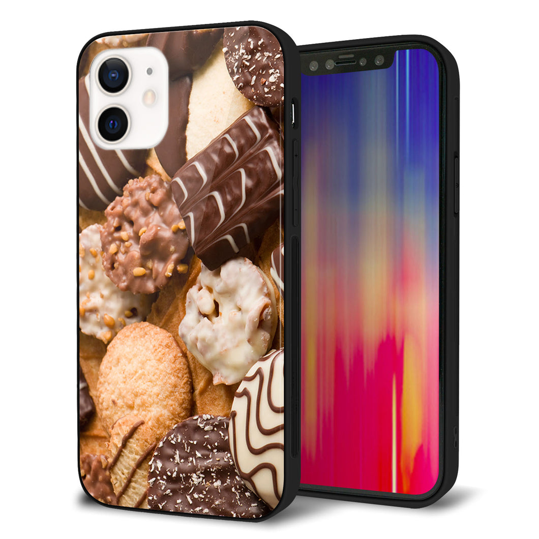 iPhone 12 強化ガラス＆TPUスマホケース ガラプリ【442 クッキー mix】