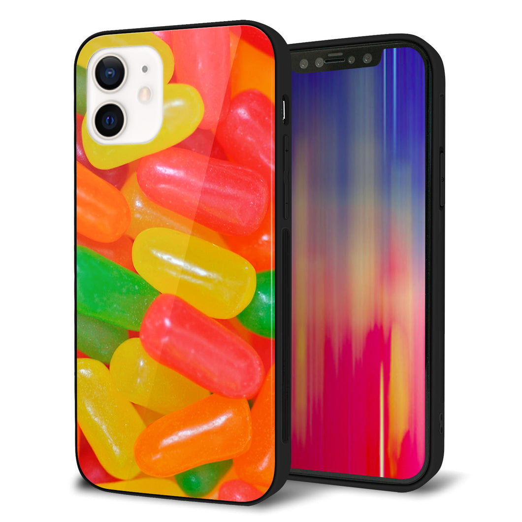 iPhone 12 強化ガラス＆TPUスマホケース ガラプリ【449 ジェリービーンズ】