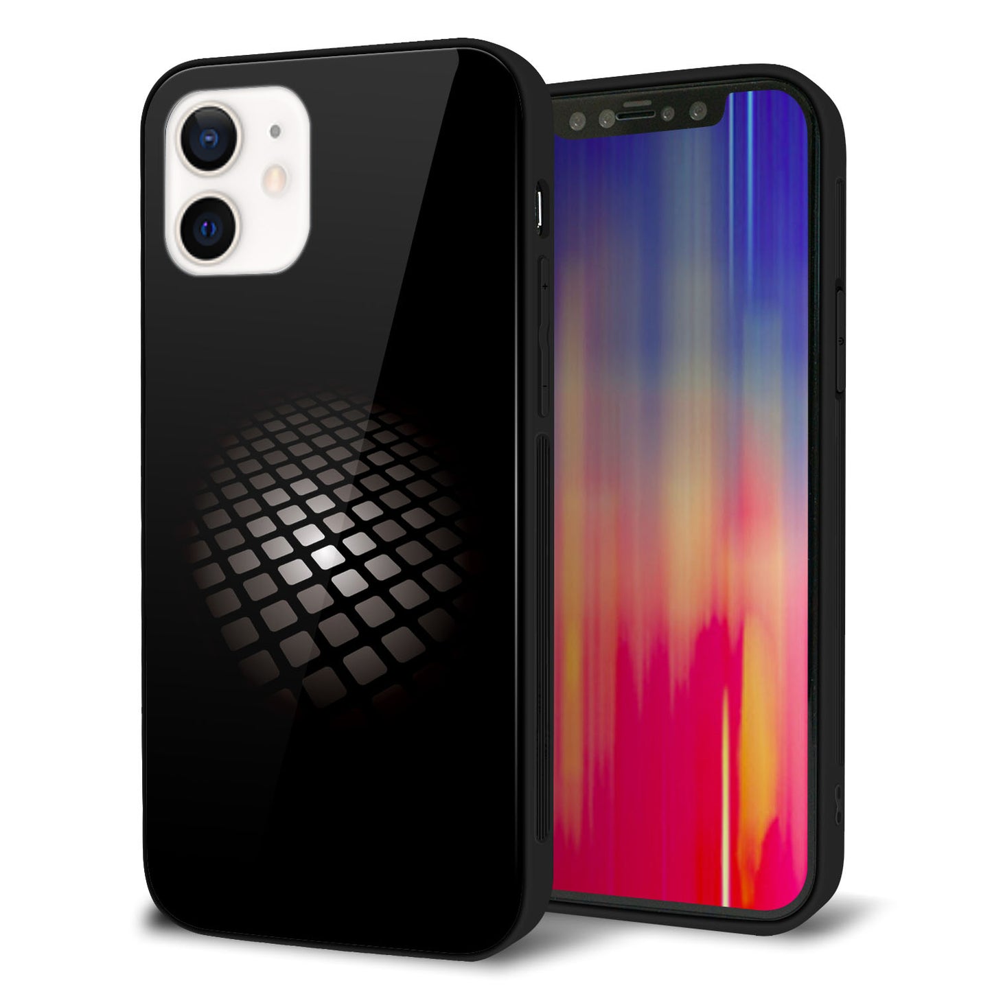 iPhone 12 強化ガラス＆TPUスマホケース ガラプリ【607 サイエンスコア】