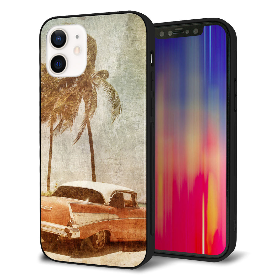 iPhone 12 強化ガラス＆TPUスマホケース ガラプリ【620 憧れの時-CAR】